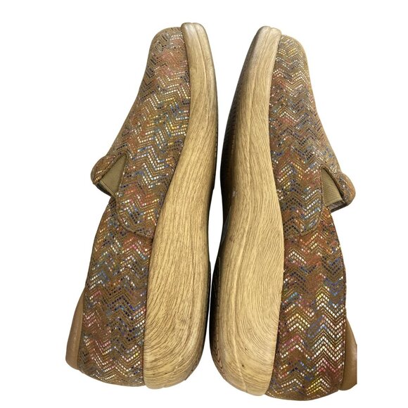 Alegria Keli kel-678 womens Size 44 (12.5-13) Zigzag Pattern Leather Shoes - Picture 6 of 8